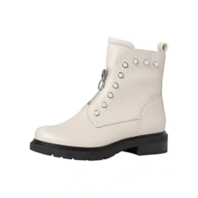 Image de Marco Tozzi Bottines, Femme, Taille: 40, Cream Imitation cuir haute qualité