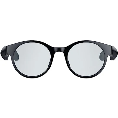 Image de Razer Anzu lunettes à filtre anti lumière bleue ou de soleil audio (Round, Small) (Son faible latence, Conception IPX4 résistante l’eau, Micro intégré et haut parleurs) Noir
