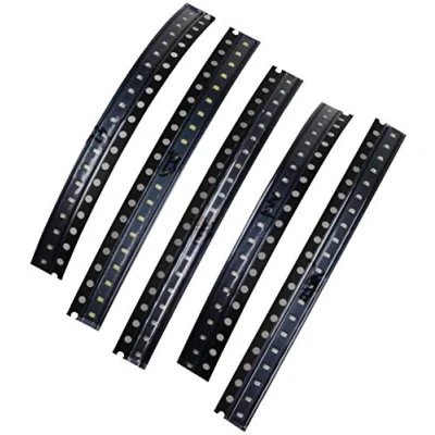 Image de HALJIA 0603 SMD LED Rouge/Jaune/Vert/Noir/Bleu Diode Lumineuse Set Blanc (Lot de 100)