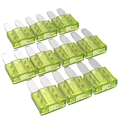 Image de AUPROTEC Micro 2 Fusibles à lame MikrOTO II 5A 30A fusible enfichable d&#039;automobile choix : 20A ampère jaune, 10 pcs