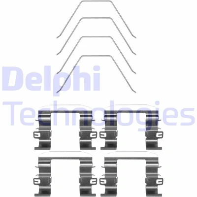 Image de DELPHI LX0669 Kit d&#039;accessoires, plaquette de frein à disque KIA: SORENTO 3, FORD: S Max Mk2