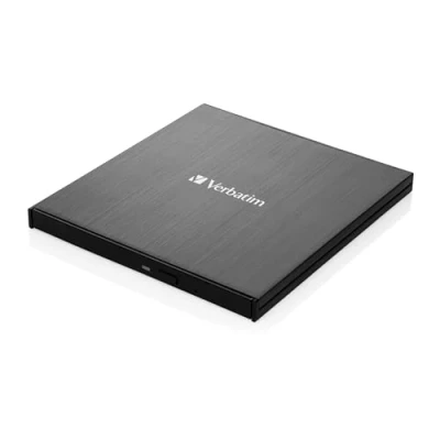 Image de VERBATIM Graveur Lecteur Blu ray externe Slimline noir USB 3.2 Gen 1 avec connexion C I Ultra HD 4K compact