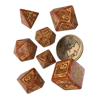 Image de Q Workshop 91392 Lot de 7 Cartes à découper Motif Vesemir The Wise Witcher Multicolore