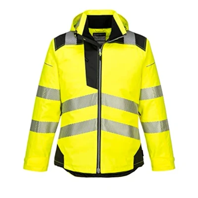 Image de Portwest T400YBR4XL Vision Veste de pluie haute visibilité, 4XL, jaune/noir