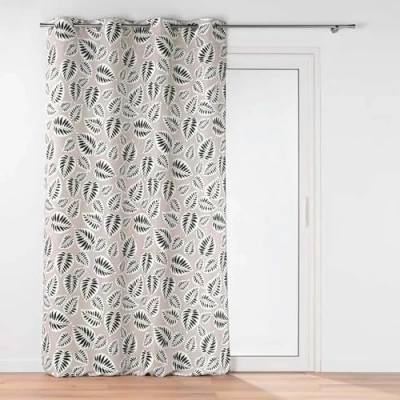 Image de Douceur d&#039;Intérieur Rideau, 100% Polyester, Alma Noir, 140 x 260 cm