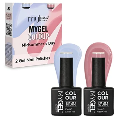 Image de MyGel by MYLEE Midsummer&#039;s Day Vernis à Ongles Gel Set 2x10ml UV/LED Nail Art Manucure Pédicure pour Usage Professionnel et Domestique Longue durée facile utiliser