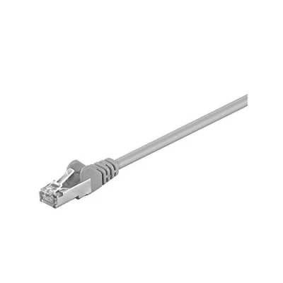 Image de Câble patch SFTP CAT5E 1m gris Wentronic CAT 5e Blindé et écranté RJ 45 mâle