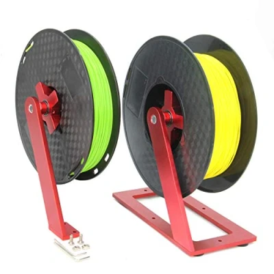 Image de Zeberoxyz Bobine de rotation du support filament d&#039;imprimante 3D avec montage base utilisé pour le bois nylon ABS PLA TPU (bobine base)