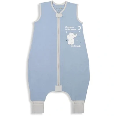 Image de gigoteuse pour tout petit avec pieds 3T 4T, 1,0 TOG en coton biologique jambes, marcheurs fermeture éclair à 2 voies, filles et garçons, 1 paquet, Marcheur précoce L