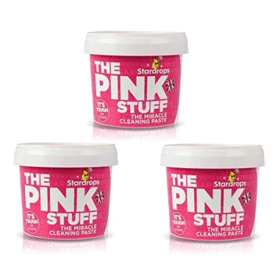 Image de The Pink Stuff Miracle Lot de 3 pots pâte nettoyante multi usage 500 g