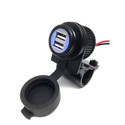 Image de Cliff Top 3.3 Amp Universal Motorcycle Chargeur USB pour GPS, Sat Nav, Smart Phone, etc.