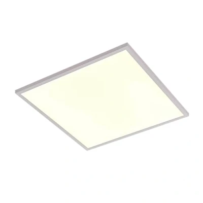 Image de LED Plafonnier Brenda à intensité variable (Moderne) en Blanc Aluminium e. a. pour Salon &amp; Salle manger, Eclairage LED, Panneau Luminaire Plafonnier, Lampe Plafond, Eclerage Plafond