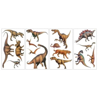Image de Stickers muraux à décoller et coller Dinosaures (réalistes)