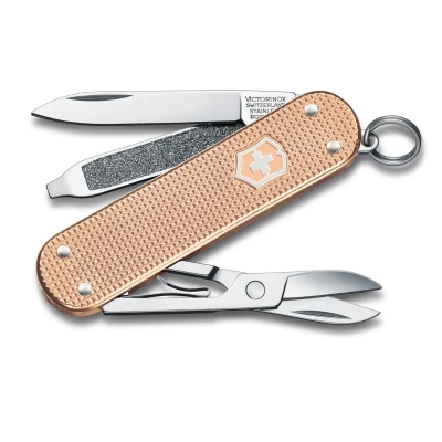 Image de Victorinox, Classic SD Alox, Couteau de Poche Suisse, Multifonction, Léger, 5 Fonctions, Petite lame, Lime à ongles, Tournevis 2,5 mm