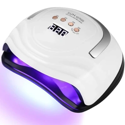 Image de UIHOL Lampe LED Ongles Gel, 380W Professionnel UV Sèche Automatique machine, 81 Lumières Séchage Rapide, Grand LCD Ecran, 4 Minuteries 10s/30s/60s/99s pour Vernis Semi Permanent, Salon Maison