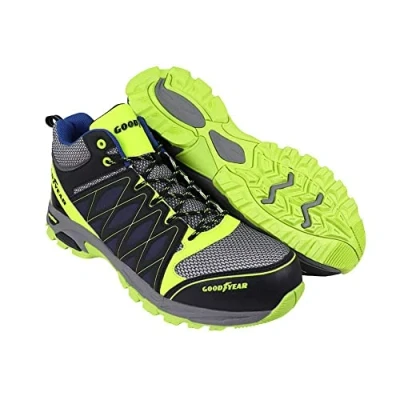Image de Goodyear GYBT1533 Formateurs de sécurité S1P/SRA/HRO pour hommes, sans métal, avec embout composite et semelle intercalaire, multicolore, 48 EU