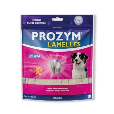 Image de Prozym Lamelles M Lamelle à mâcher pour l&#039;hygiène buccodentaire du chien moyen sachet