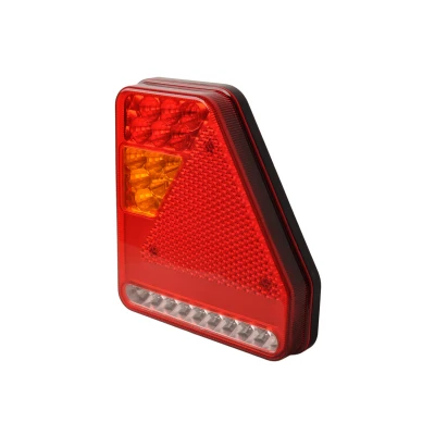 Image de Glotrac Feu arrière LED droit 208x188x40 mm inclus éclairage de recul et réflecteur triangulaire Remorqueshop