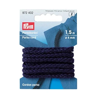 Image de Prym 4 mm Cordon 1,5 m Parka pour Femme, Bleu Marine
