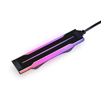Image de LIAN LI UNI Fan P28 Lot de 3 bandes RVB diffusées sur le côté optionnel, cadre couleur noire (compatible avec P28120 1B, 3B, GA2P36B) P28ARGB B