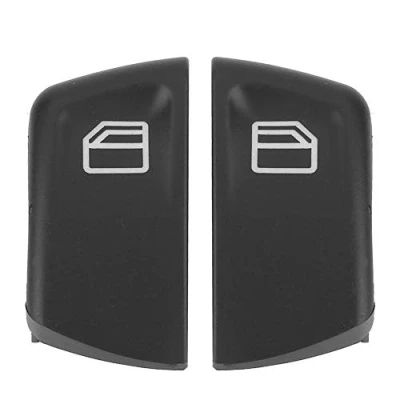 Image de Qiilu bouton de commutation fenêtre, 2 pièces couvercles fenêtre voiture pour Vito Viano W639 Sprinter II 906 2003 2013