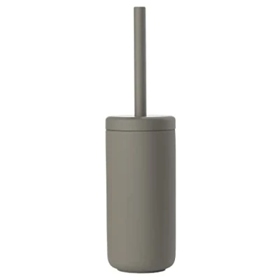 Image de Zone Denmark Brosse Toilettes WC Ume 10 x 38,7 cm Grés Design Japonais ÉLéGant Coupe Interne pour Drainage ́ Taupe