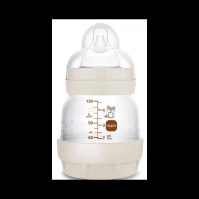 Image de Mam Biberon Easy Start / Anti Colique 130ml Sable Tétine Débit 0