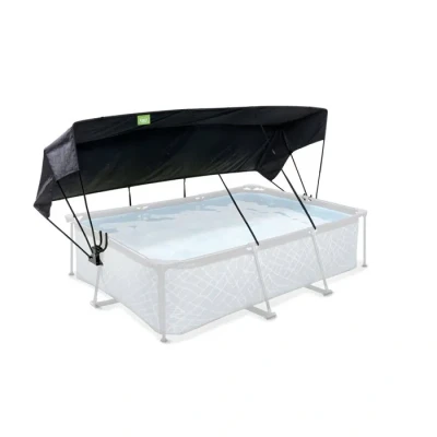 Image de EXIT TOYS Voile d&#039;Ombrage pour Piscine Universel Protection Contre Les Rayons UV Ouverture et Fermeture Faciles Léger Déperlant Piscines 220x150cm