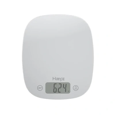 Image de Haepi, Balance De Cuisine Electronique Haute Précision 5000g/1g, Fonction Tare/Liquide, Design Moderne, Ecran LCD Large, Piles Incluses, Garantie 15 Ans