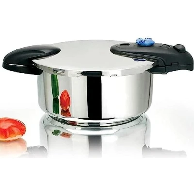 Image de Autocuiseur à baïonnette Ø24cm 10L ILLICO en acier Inox avec panier cuisson