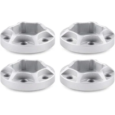 Image de INJORA RC Roue Hex Car 12mm Hexagonale Metal Accessoire Set 4pcs pour 1/10 Crawler Axial SCX10 Traxxas TRX4 D90 (Argenté 6mm)