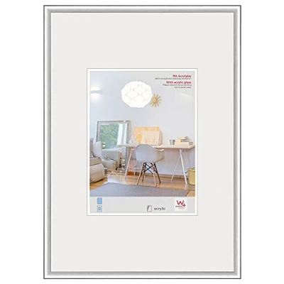 Image de walther design cadre photo argent 50 x 60 cm avec verre d’art, en plastique New Lifestyle KVX060S
