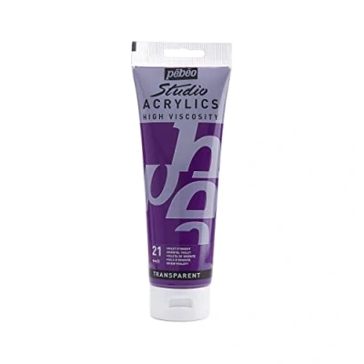 Image de Pébéo Acrylique Fine Studio Acrylics Peinture Violet d&#039;Orient 250 ml 169 021