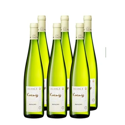 Image de Vin blanc Koenig Riesling AOC Alsace Casher Vegan 6 bouteilles 75 cl