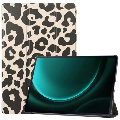 Image de imoshion Coque tablette Design Trifold pour Samsung Tab S10 Plus / S9 FE Leopard Neuf