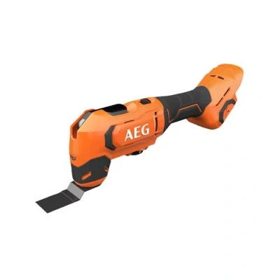 Image de AEG Outil Multifonction Multitool Sans Fil Découpe de Matière, Ponçage, Polissage, Sciage, Fraisage, Décapage, Raclage 6 Vitesses Poignée Softgrip Batterie Pro18V BMT18 0