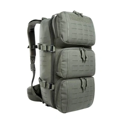 Image de Tasmanian Tiger TT Modular Combat Pack 24 SL IRR Sac à dos militaire réglable avec organiseur et de nombreux compartiments, compatible Molle ; gris pierre/olive