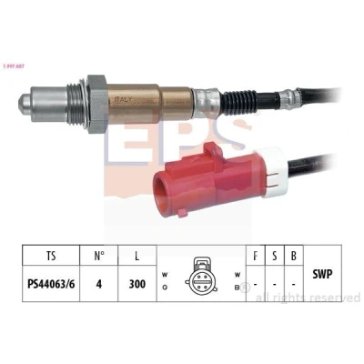Image de EPS 1.997.687 Sonde lambda Made in Italy OE Equivalent chauffé, planaire, Filetage prégraissé FORD: FIESTA 5, 6, KA 3 portes