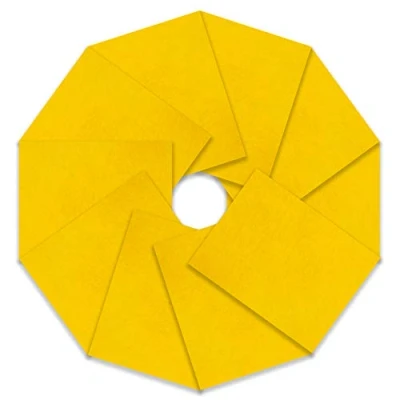 Image de Trimits 10 Paquets de Feutre, Tissu, Jaune, 23 x 30cm