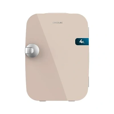 Image de Cecotec Mini Réfrigérateur Bolero MiniCooling Río Cream 4L, Fonctionnement 12V 220V, Compatible avec voitures et caravanes, Fonction de refroidissement chauffage, Plage température 5 65º