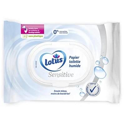 Image de Entretien LOTUS Papier Toilette Humide Sensitive X42 Lot De 4 Vendu Par