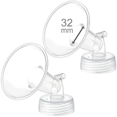 Image de Maymom Lot de 2 pompes à large encolure pour pompe Spectra S1/S2 avec bride col Flasque non d&#039;origine Remplacement Shield (petite Spectra) (32 mm Deux brides)