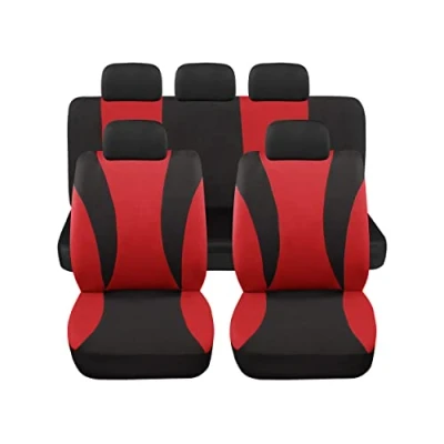 Image de Auto Accessori Lupex Lot de housses universelles LS06 couleur rouge avant et arrière en polyester utilitaire No Suv