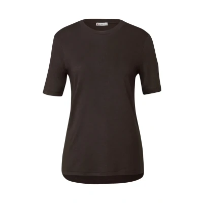 Image de Street One Tshirt basique, Femme, Taille: 46, Braun
