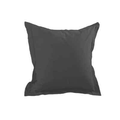Image de Stof T14820010 Alicia Taie avec Volant 100% Coton 57 Fils certifiée Oekotex Doux, Confortable Anthracite 65 x cm Mixte