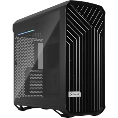Image de Fractal Design Torrent Black E ATX Dark Tempered Glass Window High Airflow Mid Tower Computer Case