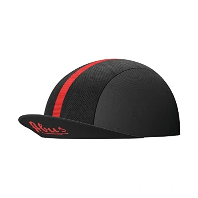Image de ABUS Race Cap casquette stylée avec bande sweat protège du soleil, des insectes et de la transpiration s&#039;adapte sous le casque vélo course femmes hommes noir, taille S