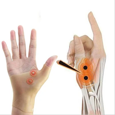 Image de Laddup Gant d&#039;arthrite, Gants de magnétothérapie, Poignet en Gel, pour arthrite du Pouce, Tunnel carpien, tendinite Hommes et Femmes