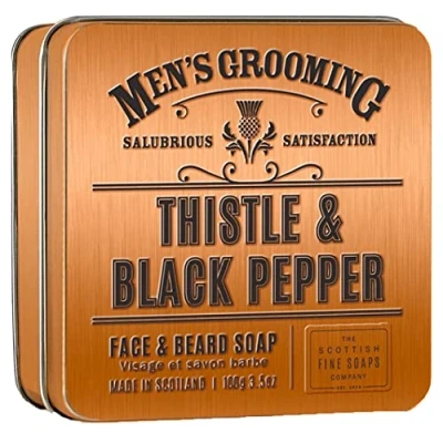 Image de Scottish Fine Soaps Thistle &amp; Black Pepper Face Beard Soap