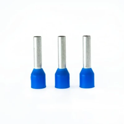 Image de ERKO cosses sertir embout de fil 100 pièces, section transversale du 16 mm², longueur 15 mm, professionnelles en cuivre galvanisé avec isolation polyamide, connecteurs pour électriciens